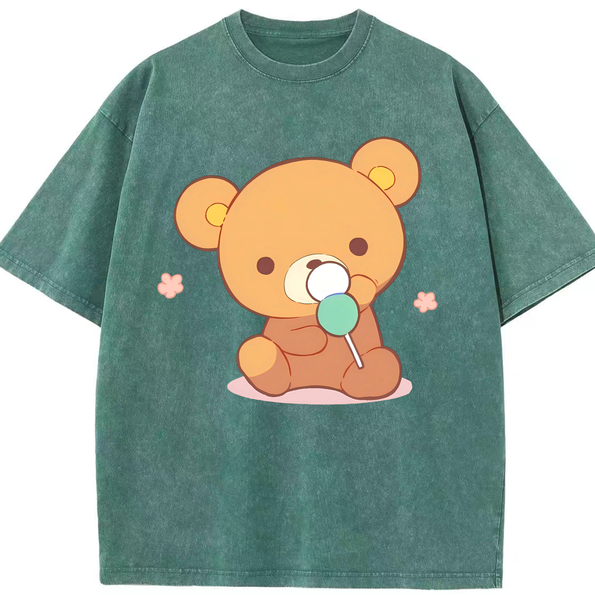（画像用） リラックマ リラックマ キイロイトリ Rilakkuma Korilakkuma Kiiroitori 綿100% ヴィンテージ風 半袖Tシャツ（フロントプリント）